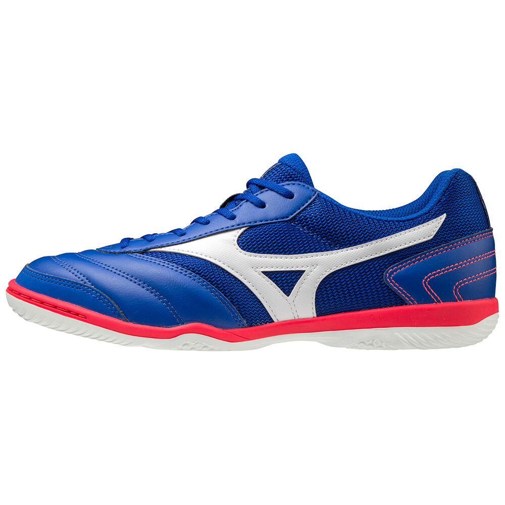 Mizuno Men's MRL Sala Club IN Soccer Shoes Blue/White (Q1GA200364-PFN)